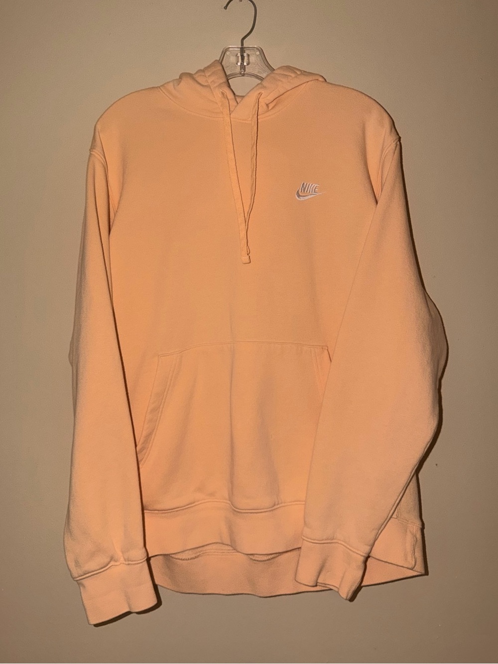 Nike Peach Crewneck Hoodie - Light Peach